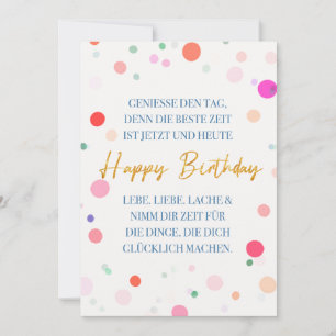 Happy Birthday und ein toller Spruch Gute Laune Invitation