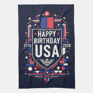Happy Birthday USA 250 Kitchen Towel