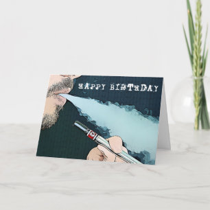 Happy Birthday Vaping Card