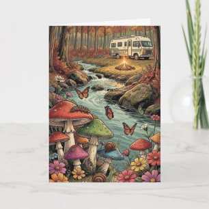 Happy Birthday   Vintage Cottagecore Card