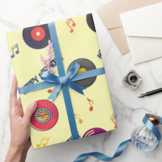 Happy Birthday Vinyl Lover Wrapping Paper