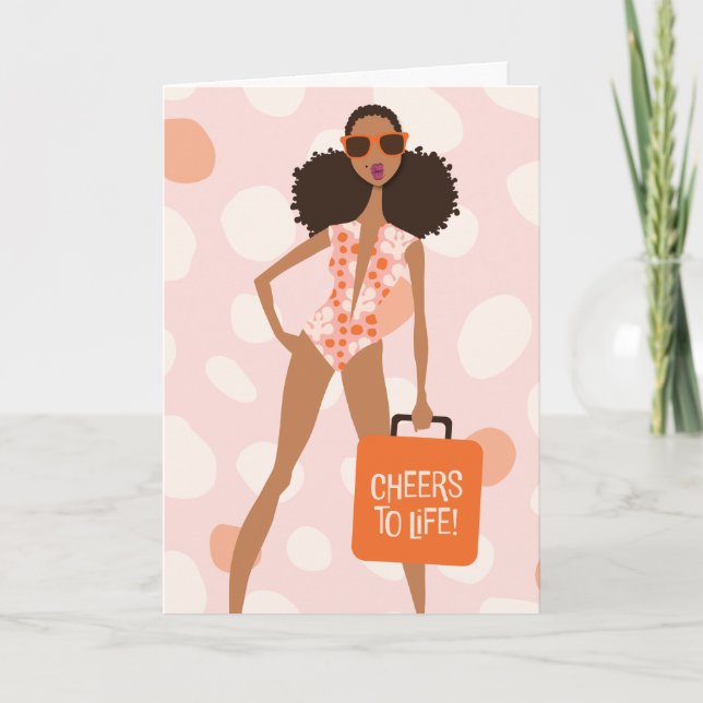 Happy Birthday - Weekend without cocktails Thank You Card (Front)