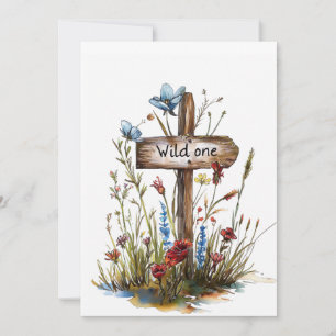 Happy Birthday, Wild One Thank You Card