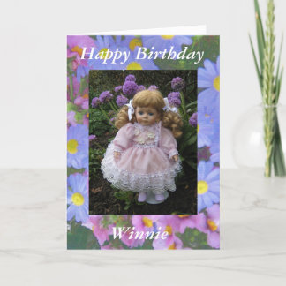 Happy Birthday Winnie Card