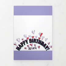 HAPPY BIRTHDAY WISH CARD PIXEL ART