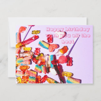 Happy birthday wish you all the best postcard