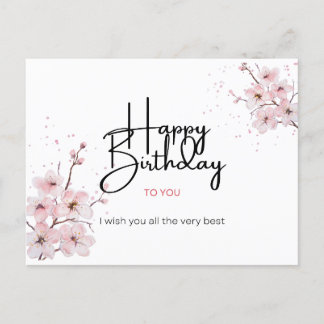 Happy birthday wishes card