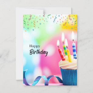Happy birthday wishing  postcard