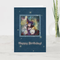 Happy Birthday - Witch Blue