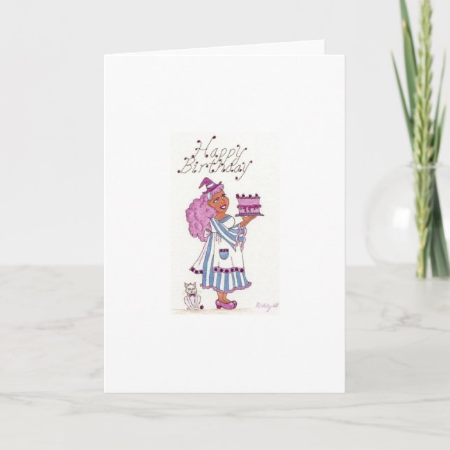 Happy Birthday Witch Card (Front)