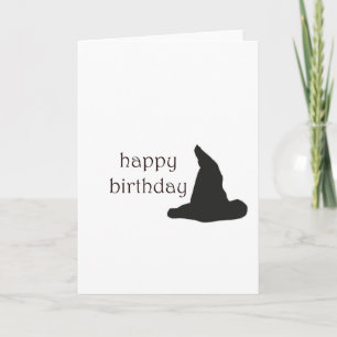 happy birthday witches hat card