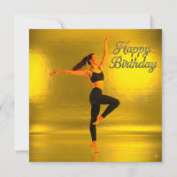 HAPPY BIRTHDAY WITH A DANCING GIRL