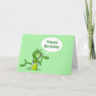 Happy Birthday with cricket talking Card