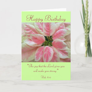 Happy Birthday with Scripture Verse Card. Card