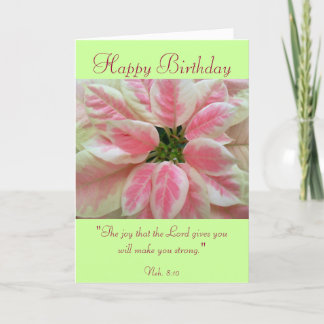 Happy Birthday with Scripture Verse Card. Card