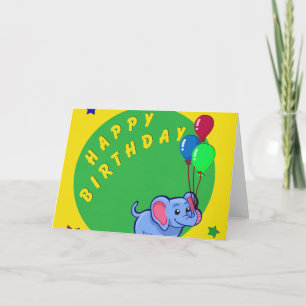 Happy Birthday Word Cloud Card