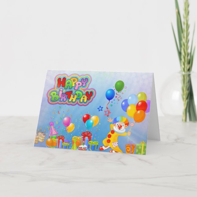 Happy Birthday Word Cloud Card (Front)