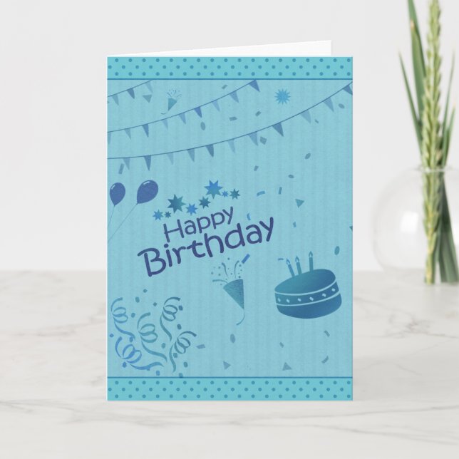 Happy Birthday Word Cloud Card (Front)