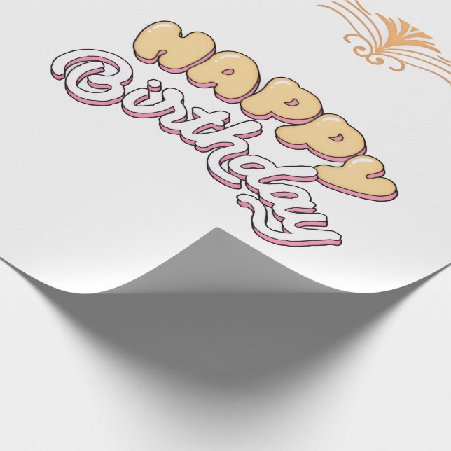 HAPPY BIRTHDAY  WRAPPING PAPER (Corner)