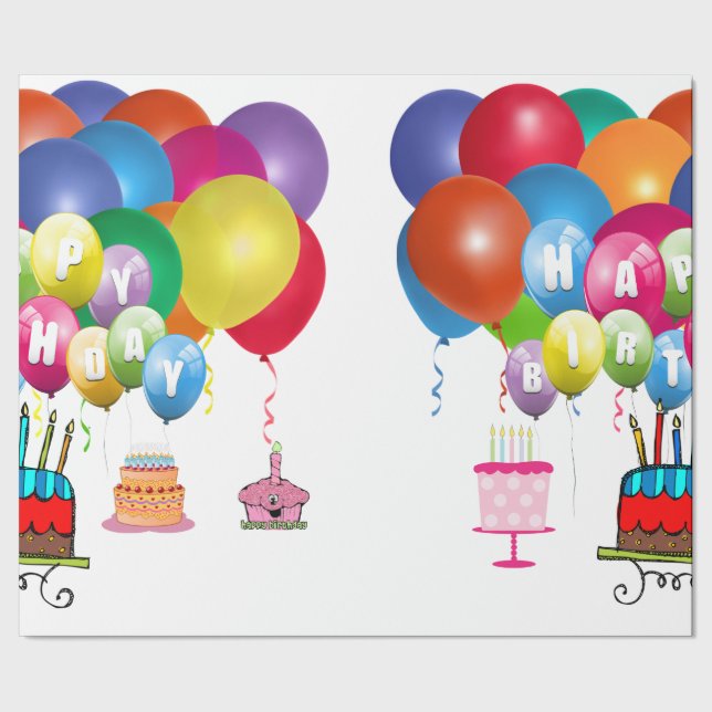 Happy Birthday! Wrapping Paper (Seam)