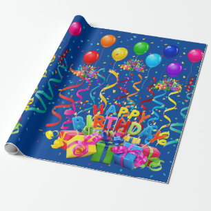 Happy Birthday Wrapping Paper
