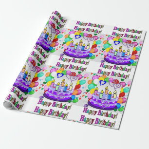 Happy Birthday Wrapping Paper