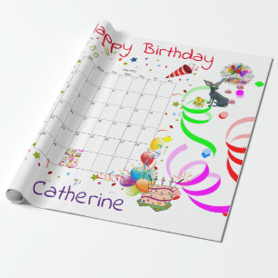 Happy Birthday Wrapping Paper May 2022