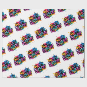 Happy Birthday Wrapping Paper printable