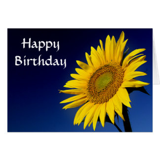 Sunflower Happy Birthday Cards, Sunflower Happy Birthday Greeting Cards ...