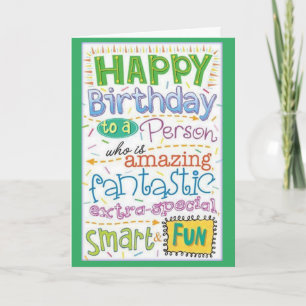 HAPPY "BIRTHDAY" YOU ARE MORE THAN FANTASTIC! CARD