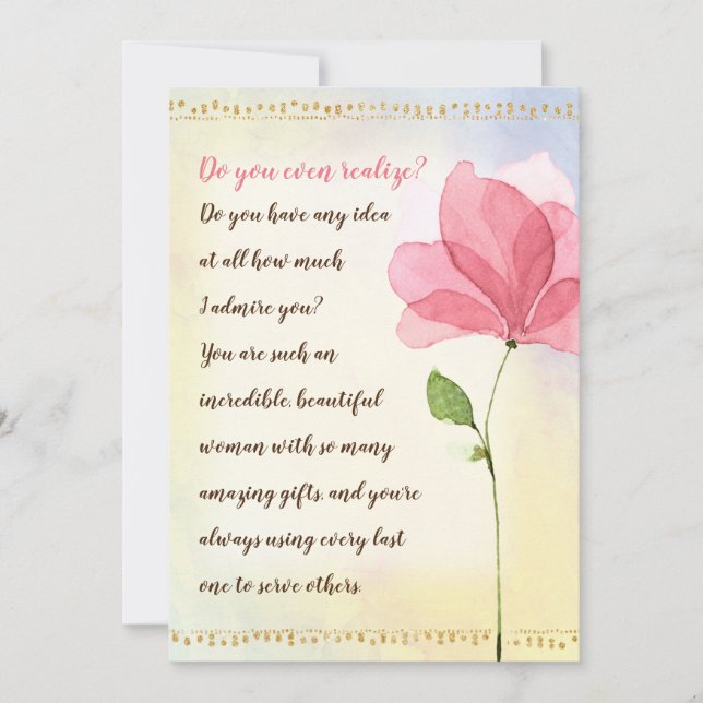 Happy Birthday, You are Worthy! Card (Front)
