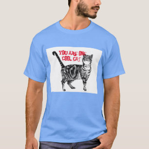 Happy Birthday You Cool Tabby Cat Birthday Card T-Shirt