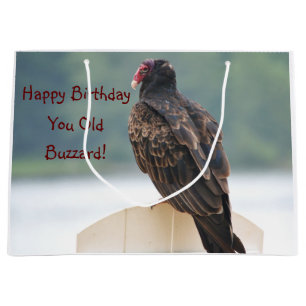 Happy Birthday You Old Buzzard Large Gift Bag