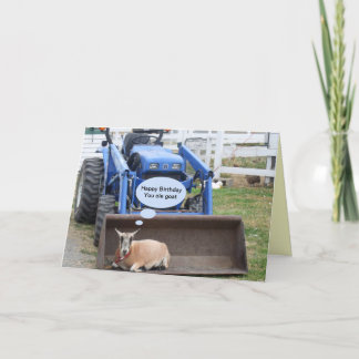 Happy Birthday You Old Goat It is Your Special Day Card