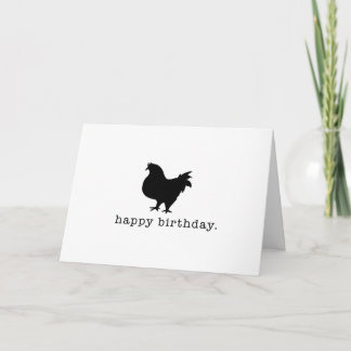 Happy Birthday. You’re the breast (BEST). Chicken Card