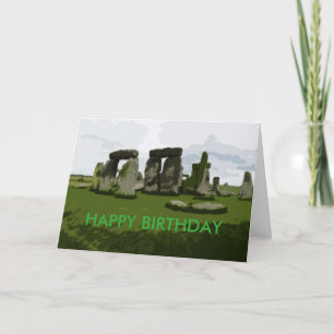 Happy Birthday younger than Stonehenge Card
