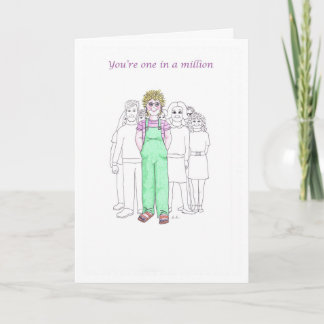 Happy Birthday-You're one in a million Card