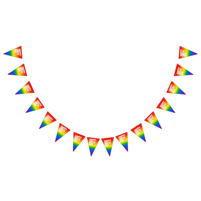 Happy Birthgay Bunting Flags (All)