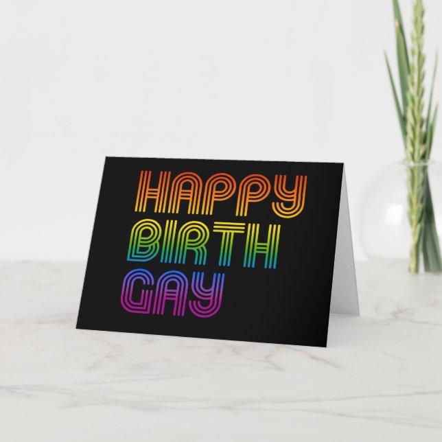 Happy Birthgay Card (Front)