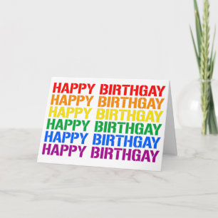 Happy Birthgay Card
