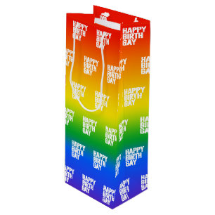 Happy Birthgay Wine Gift Bag