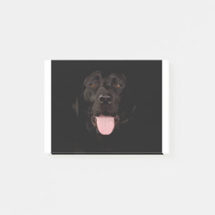 Happy Black Labrador Dog Post-it Notes