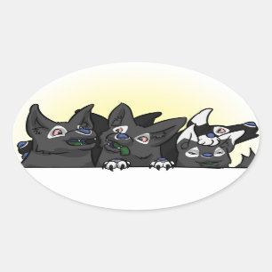 Happy Blitz Pups Sticker