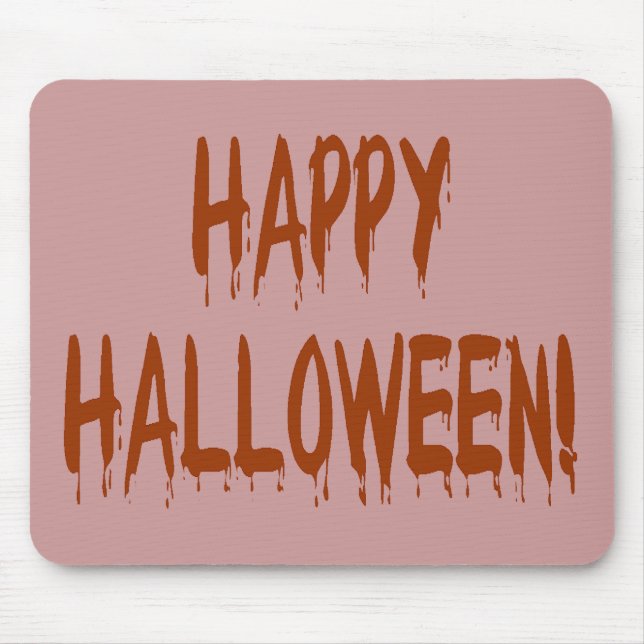 Happy Bloody Halloween Mouse Pad (Front)