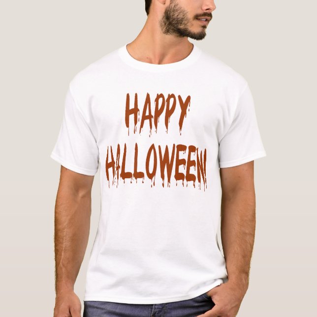 Happy Bloody Halloween T-Shirt (Front)