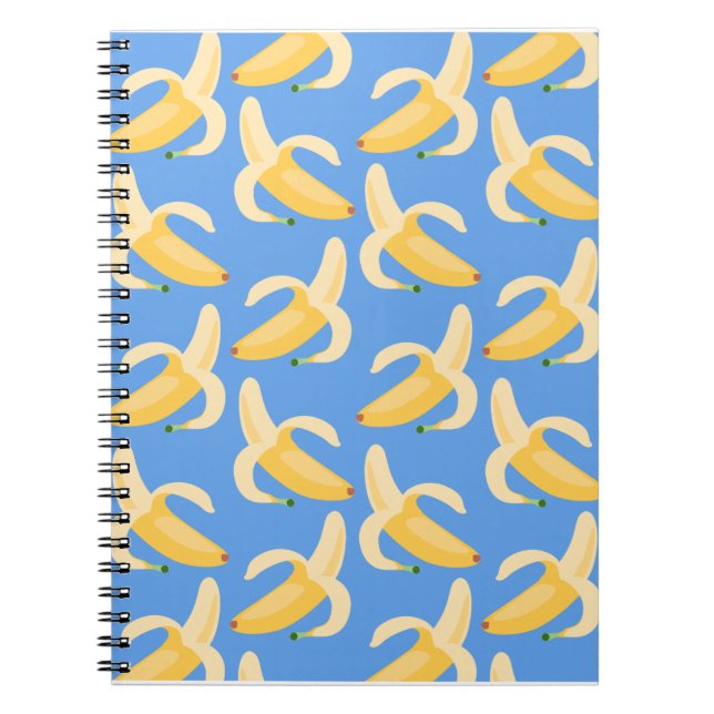 Happy Blue Banana Notebook  (Front)