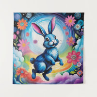 Happy Blue Bunny Dream Joy