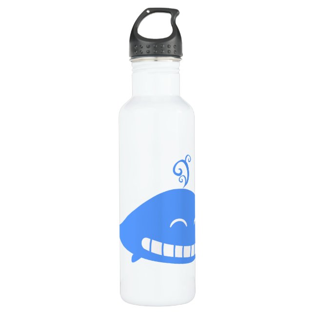 Happy Blue Whale 710 Ml Water Bottle (Front)