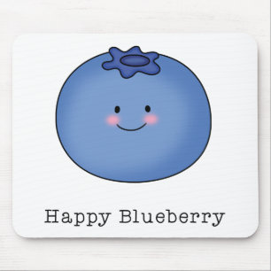 Happy Blueberry Mouse Pad