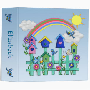 Happy Bluebirds Binder